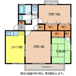 ワイエムハウス・ミコタＡ棟の物件間取画像